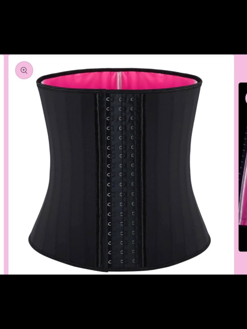 Sweat band waist trainer